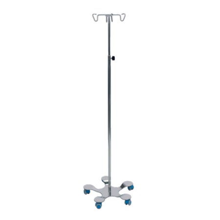 IV Stand 4 Hooks 5 Legs with Casters
