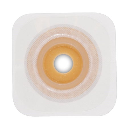 Ostomy Barrier Esteem synergy® Trim to Fit, Extended Wear Durahesive® Adhesive 100 mm Flange Hydrocolloid 7/8 to 1-1/4 Inch Opening 4 X 4 Inch