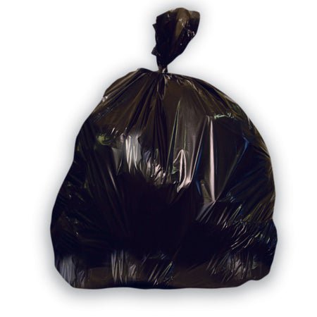 Trash Bag Heritage™ 16 gal. 0.50 mil 24 X 32 Inch Black Medium Duty Star Seal Bottom Flat Pack