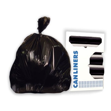 Trash Bag Heritage™ 16 gal. 0.50 mil 24 X 32 Inch Black Medium Duty Star Seal Bottom Flat Pack