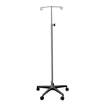 IV Stand Floor Stand 2 Hooks 5 Legs with Casters