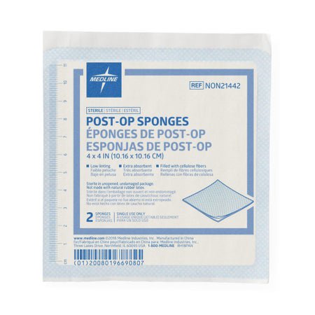 Cellulose Filled Nonwoven Sponge Avant Gauze® 4 X 4 Inch 8-Ply Sterile 2 per Pack