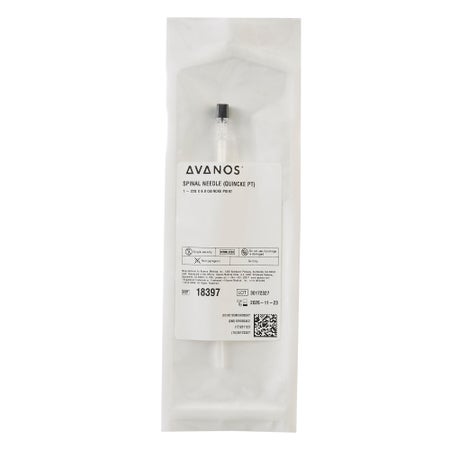 Spinal Needle AVANOS* Quincke Style 22 Gauge 6 Inch Length Sterile