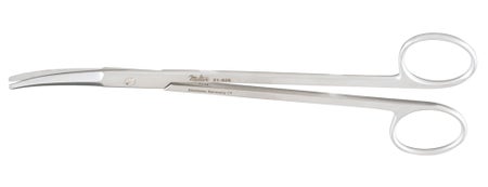 Facelift Scissors Miltex® Gorney 7-3/4 Inch Length OR / Surgical Grade German Stainless Steel NonSterile Finger Ring Handle Slightly Curved Blunt Tip / Blunt Tip