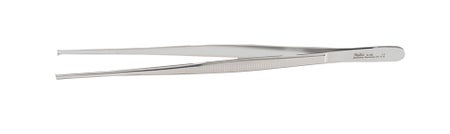 Tissue Forceps Miltex® 8 Inch Length OR / Surgical Grade German Stainless Steel NonSterile NonLocking Thumb Handle Straight 1 X 2 Teeth