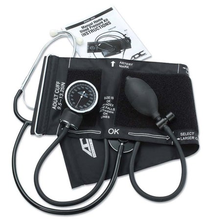 Reusable Aneroid / Stethoscope Set Advantage™ 24 to 33.6 cm Adult Cuff Single Head General Exam Stethoscope Pocket Aneroid