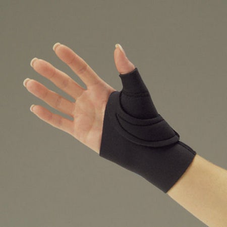 Thumb Splint DeRoyal® Large Hook and Loop Closure Left Hand Black