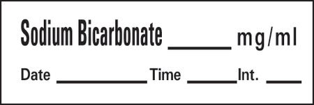 Drug Label Barkley® Syringe Label Sodium Bicarbonate_mg/mL Date_Time_Int_ White 1/2 X 1-1/2 Inch