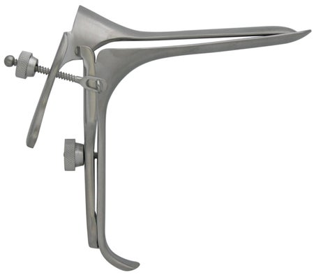 Vaginal Speculum BR Surgical Pederson NonSterile Surgical Grade German Stainless Steel Medium Double Blade Duckbill Reusable Without Light Source Capability