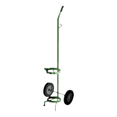 Oxygen Cart Mada Steel Frame 10 D X 11 W X 40 to 44 H Inch Green
