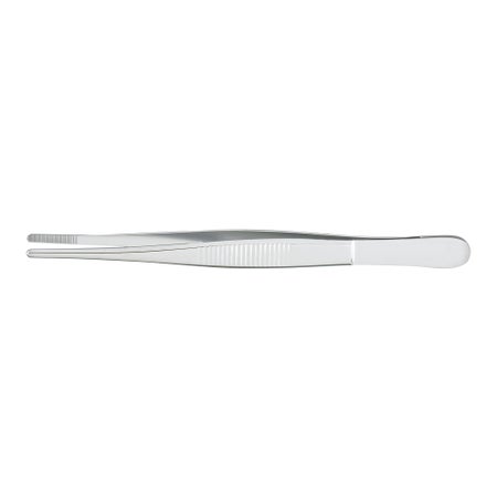Iris Forceps McKesson Argent™ Von Graefe 4-1/2 Inch Length OR / Surgical Grade German Stainless Steel NonSterile NonLocking Thumb Handle Straight Serrated Tips