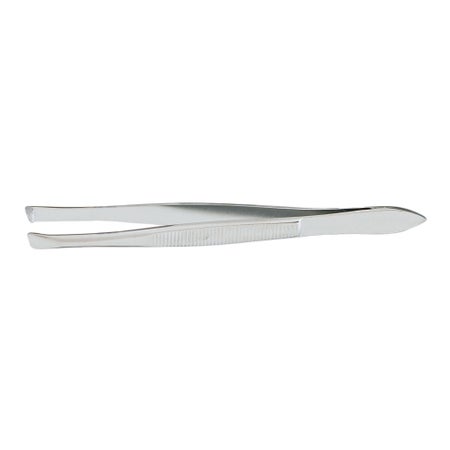 Cilia Forceps McKesson Bergh 3-1/2 Inch Length Floor / Office Grade Pakistani Stainless Steel NonSterile NonLocking Thumb Handle Straight Serrated Tips