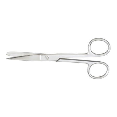 Operating Scissors McKesson 5-1/2 Inch Length Office Grade Stainless Steel Finger Ring Handle Straight Sharp Tip / Sharp Tip