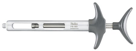 Self-Aspirating Syringe Palm Pad Wing Grip Lightweight, 1.8 cc, Palm Pad Wing Grip OR Grade