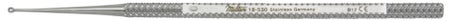 Chalazion Curette Miltex® Heath 4 Inch Length Round Knurled Handle Size 0 Tip Sharp Edge / Blunt Edge Round Fenestrated Tip