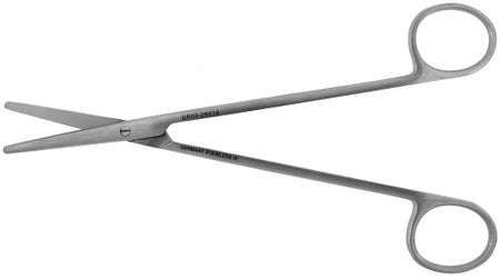 Dissecting Scissors BR Surgical Metzenbaum 5-3/4 Inch Length OR / Surgical Grade German Stainless Steel NonSterile Finger Ring Handle Straight Blunt Tip / Blunt Tip