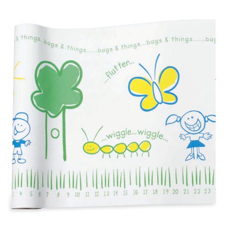 Table Paper McKesson 18 Inch Width 225 Foot Length Print (Bugs and Things) Smooth