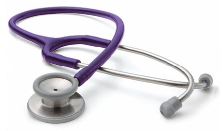 Clinician Stethoscope Adscope® 603 Purple 1-Tube 22 Inch Tube Double Sided Chestpiece