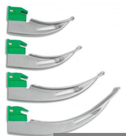 Laryngoscope Blade GreenLine® Macintosh Type Fiberoptic Light Universal Sterile