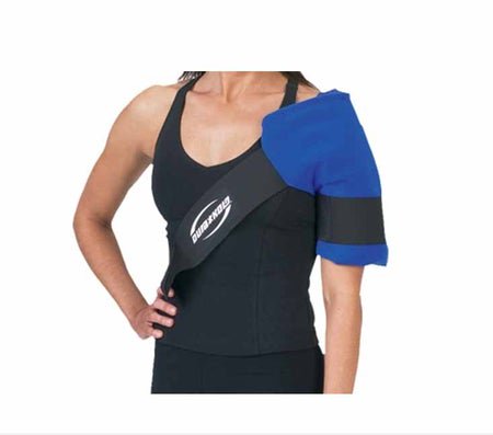 Cold Pack with Wrap Dura*Soft™ Wrap Shoulder One Size Fits Most 12 X 13 Inch Ultra-Wick Fabric / Nylon / Elastic / Plastic / Gel Reusable