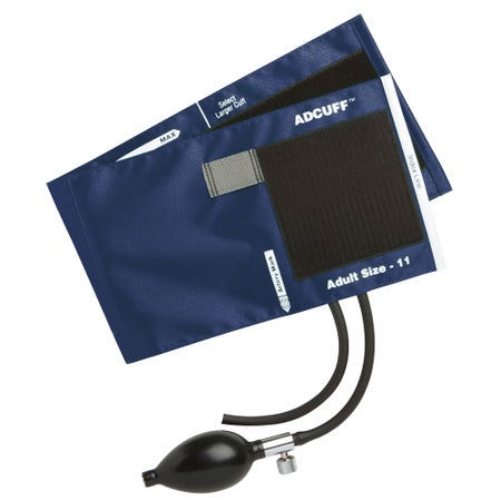 Reusable Blood Pressure Cuff and Bulb Adcuff™ 23 to 40 cm Arm Nylon Cuff Adult Cuff
