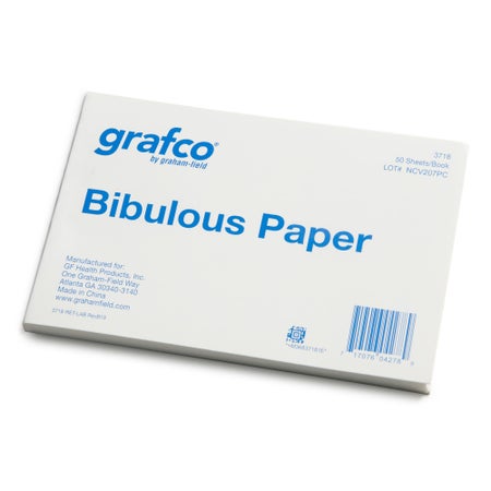 Grafco® Bibulous Paper 4 X 6 Inch, 0.18 mm Thick, A-Grade Cotton Fiber