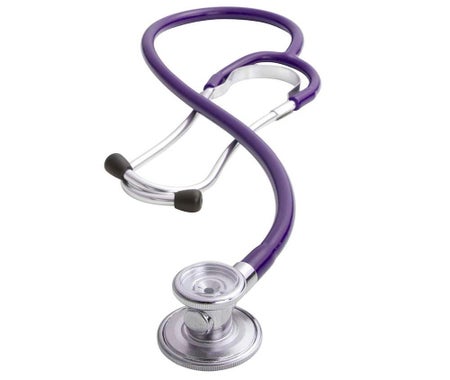 Sprague Stethoscope Adscope® 647 Purple 1-Tube 22 Inch Tube Double Sided Chestpiece
