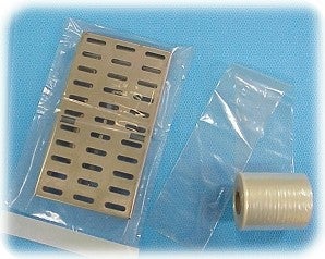 Sterilization Pouch Crosstex® Dry Heat 7 X 10-1/2 Inch White / Green Self Seal Nylon