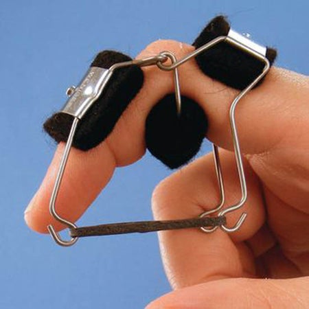 Dynamic Finger Splint Reverse Finger Knuckle Bender Small Left or Right Hand White