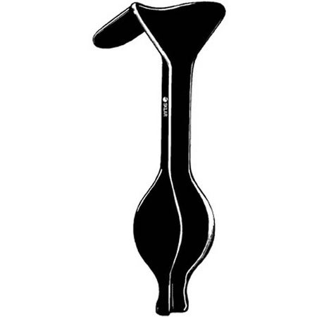 Laser Surgery Vaginal Speculum/Retractor Sklar Black™ Auvard NonSterile OR Grade Coated Stainless Steel X-Long Single-ended Angled 90° Weighted 2.5 lbs. Reusable Without Light Source Capability