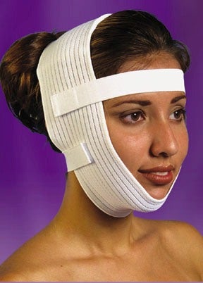 Facial Support Wrap One Size Fits Most Spandex Champagne / White