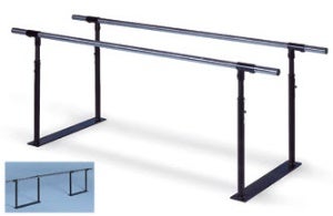 Parallel Bars Hausmann® 9 X 25 X 28 to 1 Inch Black / Gray