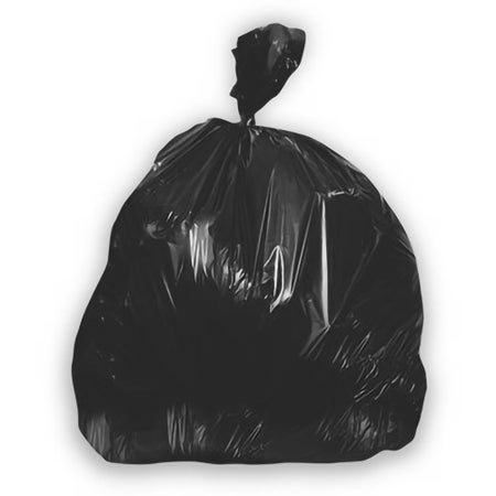 Trash Bag Heritage™ 56 gal. 1.5 mil 43 X 47 Inch Black Industrial Strength Star Seal Bottom Flat Pack