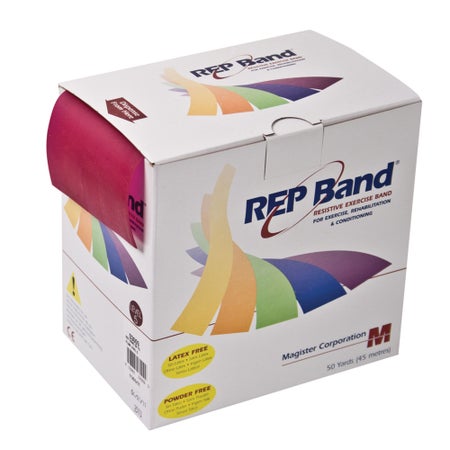 Exercise Resistance Band REP Band® Plum 4 Inch X 50 Yard X-Heavy Resistance