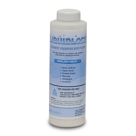 Cadaver Absorbent Powder Liquid Lock Bottle 12 oz.