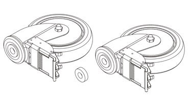 Caster Assembly For Lift Patient