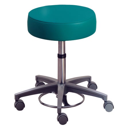 Exam Stool Pneumatic Height Adjustment 5 Casters Black