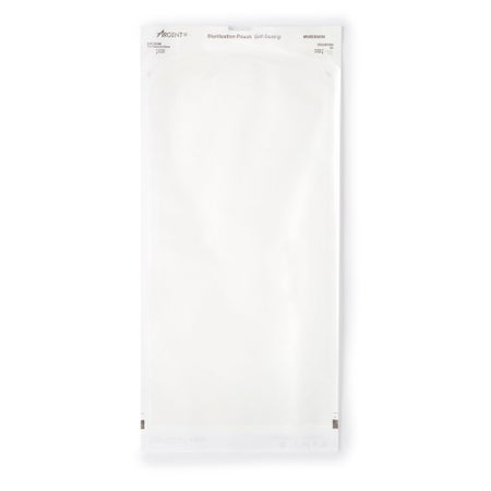 Sterilization Pouch McKesson Argent™ Sure-Check® Ethylene Oxide (EO) Gas / Steam 8 X 16 Inch White Self Seal Paper / Film