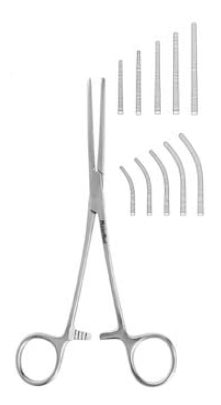 Hemostatic Forceps MeisterHand® Rochester-Pean 9 Inch Length OR / Surgical Grade German Stainless Steel NonSterile Locking Finger Ring Handle Straight Serrated Tips
