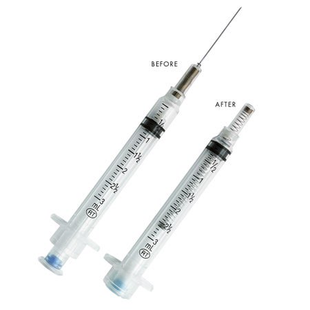 Safety Hypodermic Syringe with Needle VanishPoint® 3 mL 1-1/2 Inch 23 Gauge Retractable Safety Needle Regular Wall
