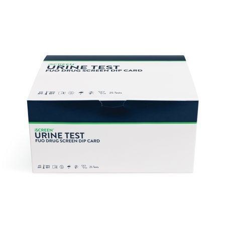 Drugs of Abuse Test Kit iScreen® AMP, BAR, BZO, COC, mAMP/MET, OPI, PCP, THC 25 Tests CLIA Non-Waived