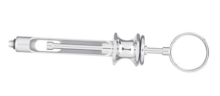 Self-Aspirating Syringe Thumb Control Ring Style Thumb Control Ring, 1.8 cc OR Grade