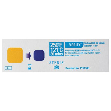 Sterilization Chemical Indicator Strip Verify® SixCess® Steam 30 Minute Processing Time Type 6