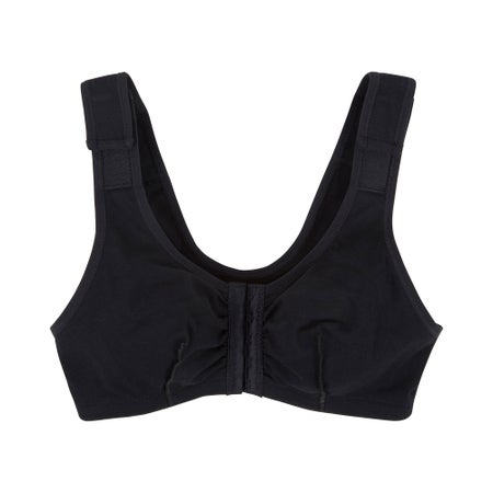 Post-Surgical Bra McKesson 32 Inch Chest Black Front Hook and Eye Closure Hook and Loop Shoulder Strap