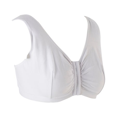 Post-Surgical Bra McKesson 40 Inch Chest White Front Hook and Eye Closure Hook and Loop Shoulder Strap
