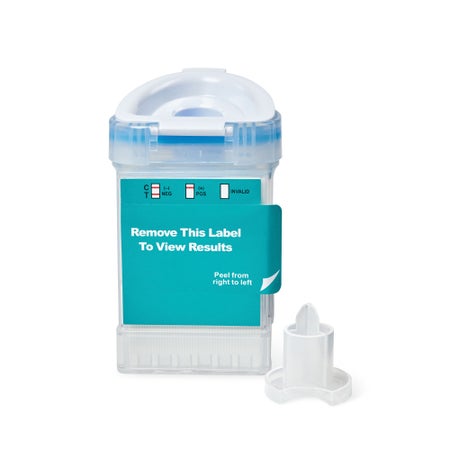 Drugs of Abuse Test Kit E-Z Split Key® Cup AMP, BAR, BZO, COC, mAMP/MET, MDMA, MTD, OPI, PCP, THC 25 Tests CLIA Non-Waived