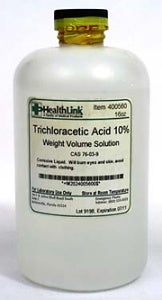 Histology Reagent Trichloroacetic Acid ACS Grade 10% 16 oz.