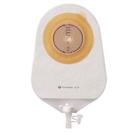 Urostomy Pouch Assura® One-Piece System 10-3/4 Inch Length Flat, Trim to Fit 3/8 to 2-1/4 Inch Stoma Drainable