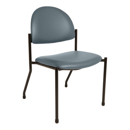 Side Chair McKesson Blue Fog Without Arms PolyFoam Upholstery 250 lbs. Weight Capacity