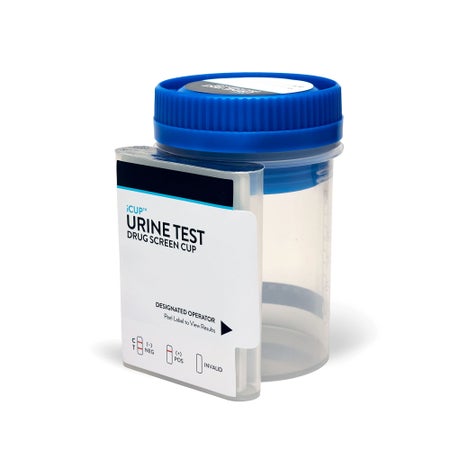 Drugs of Abuse Test Kit iCup® AMP, BAR, BZO, COC, mAMP/MET, OPI, PCP, PPX, THC 25 Tests CLIA Non-Waived